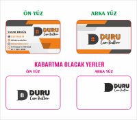 350 Gram Mat Kuşe - Mat Selefon - Kabartma Lak Logolu - Oval Kesimli