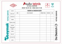 A4 Ebat - 1.hamur Sticker - Yazı Yazılabilir - Arkası Kesik Kolay Çıkarılır