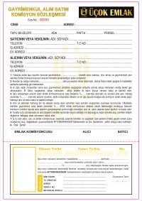 Gayrimenkul Komisyon Alım Satım Sözleşmesi - 2 Nüshalı - 2 Renk Baskılı