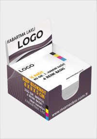 Küpblok - 8x8cm 500'lük - Renkli Kapaklı