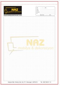 Ölçü Defteri - A4 Ebat - Kopyasız - 2 Renk Baskılı - Numarasız