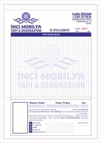 SENETLİ SÖZLEŞME - TEK RENK BASKILI